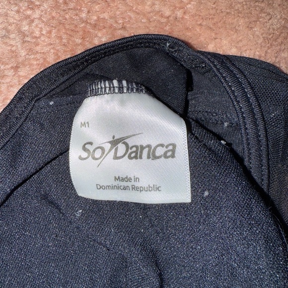 So Danca Kids Black Dance Crop Top - Picture 2 of 3